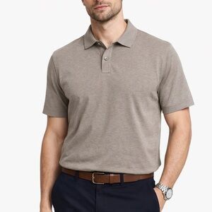 Banana Republic Luxe Performance Polo Shirt Men’s XL Taupe Cotton Golf Dadcore